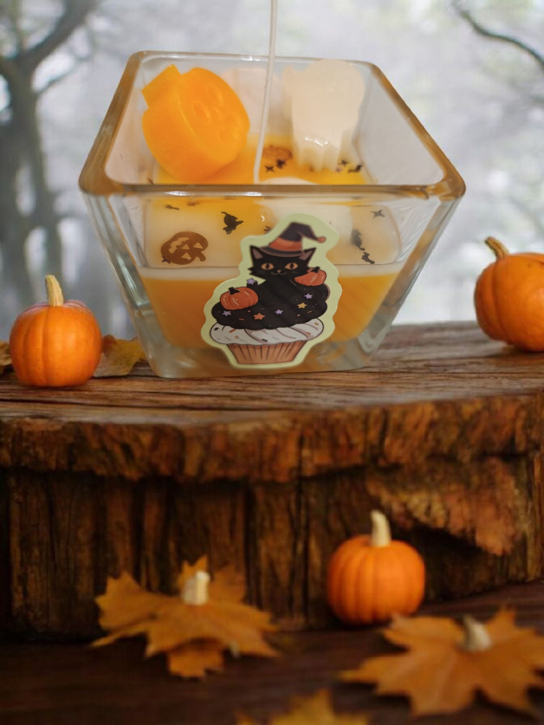 Vela de Pastel de Calabaza